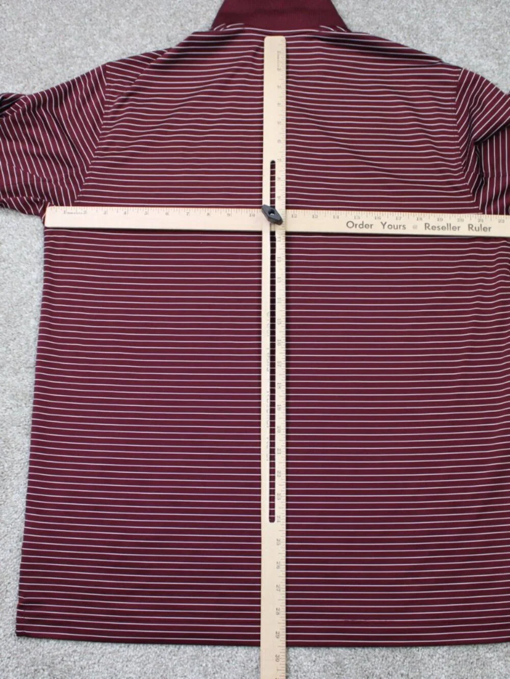 Nike Virginia Tech Hokies Polo Shirt Mens Large Red Dri-Fit Poly Short Sleeve